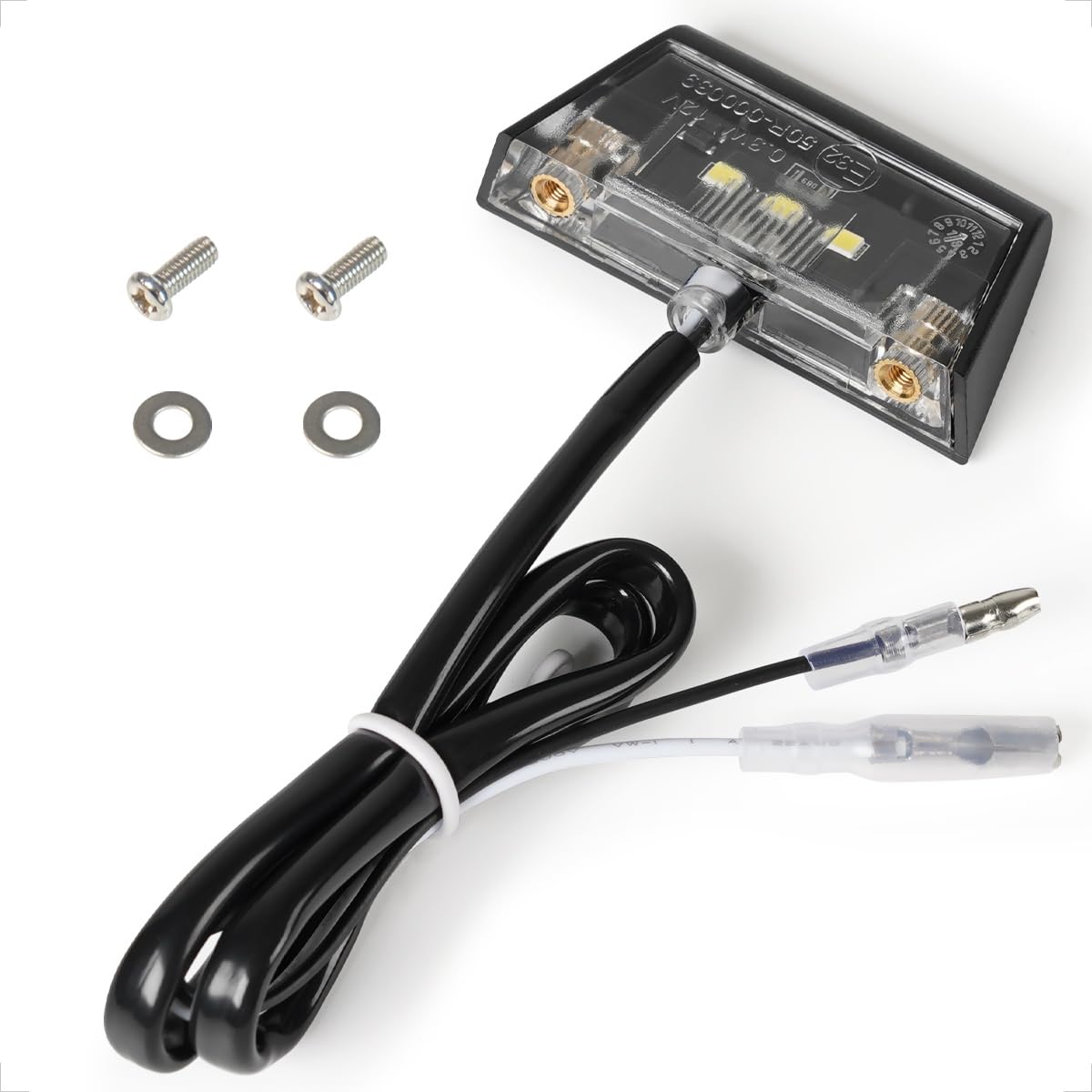 evermotor Universal Mini 12V 0.3W LED Kennzeichenleuchte, Kennzeichenbeleuchtung Motorrad, E-geprüft Auto Kfz Quad ATV schwarz Wasserfest IP67 evermotor Universal Mini 12V 0.3W LED Kennzeichenleuchte, Kennzeichenbeleuchtung Motorrad, E-geprüft Auto Kfz Quad ATV schwarz Wasserfest IP67 von evermotor