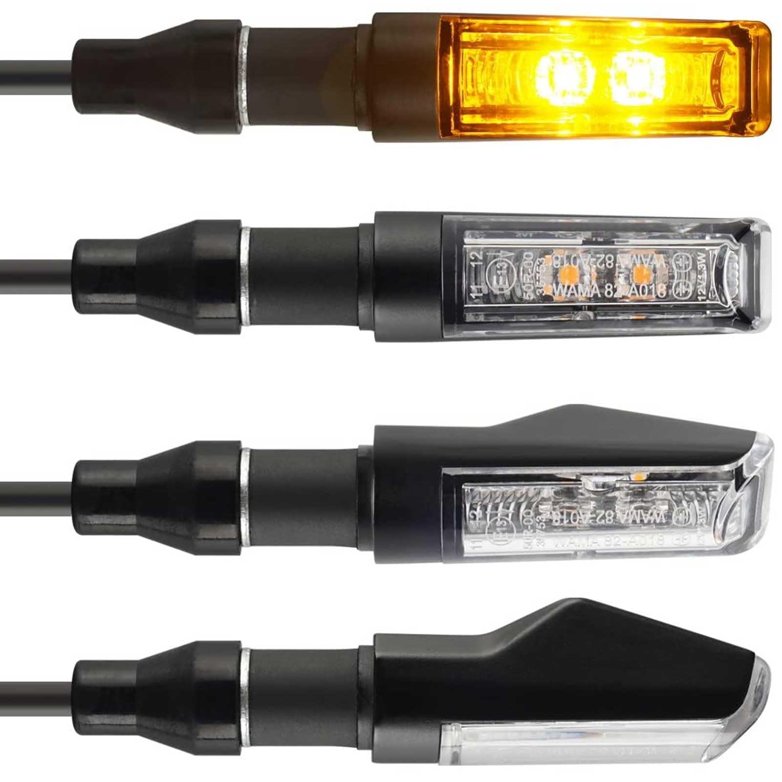 evermotor Universal 12V 4 Stück E13 Motorrad LED Blinker Aluminiumschale Doppelte helle LED mit schöner Oberflächenbehandlung IP67 Wasserdicht E geprüft Amber evermotor Universal 12V 4 Stück E13 Motorrad LED Blinker Aluminiumschale Doppelte helle LED mit schöner Oberflächenbehandlung IP67 Wasserdicht E geprüft Amber von evermotor