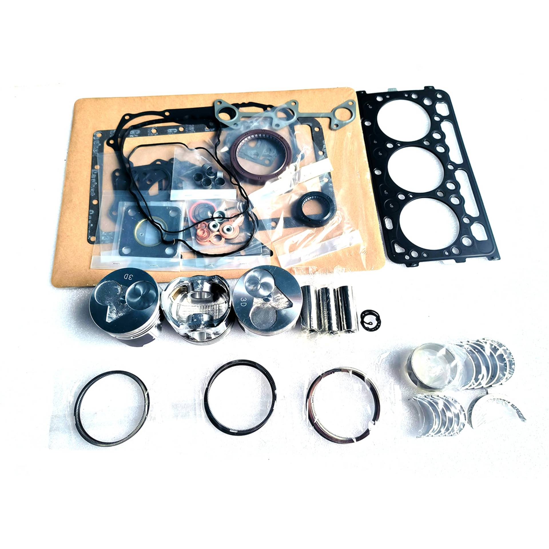 D902 Überholungs-Umbau-Set für Kubota-Motorkolbenring, Übergröße, 0,50 mm Lager-Dichtungssatz D902 Überholungs-Umbau-Set für Kubota-Motorkolbenring, Übergröße, 0,50 mm Lager-Dichtungssatz von evictory