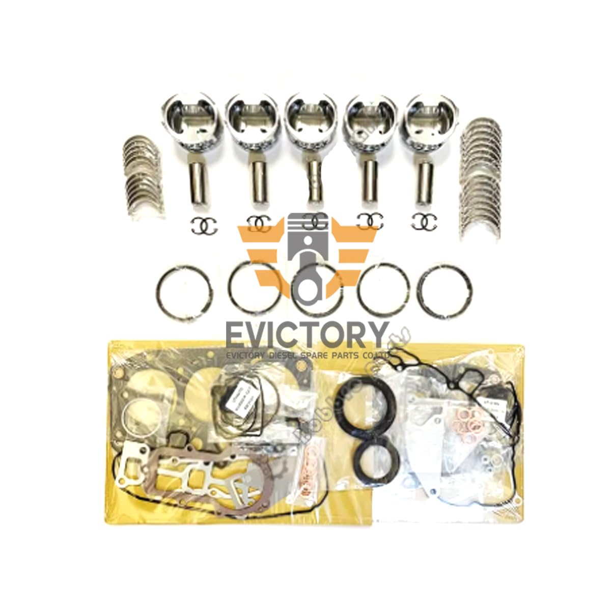Für KUBOTA F2302 Rebuild Kit Kolbenring Motor Hauptwindel Lagersatz Für KUBOTA F2302 Rebuild Kit Kolbenring Motor Hauptwindel Lagersatz von evictory