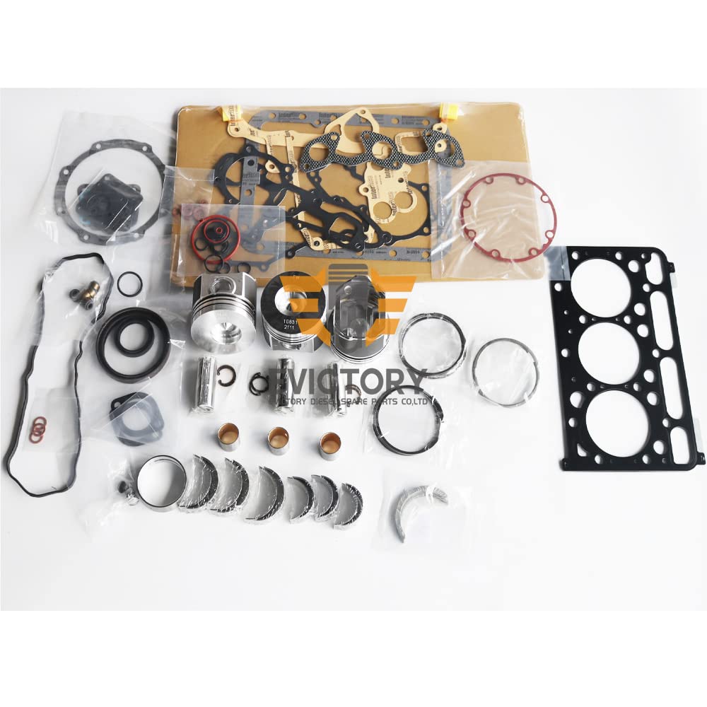 Für Kubota D1803 Überholungs-Umbau-Set, Übergröße, 0,50 mm Lager-Dichtung, Kolbenring-Set Für Kubota D1803 Überholungs-Umbau-Set, Übergröße, 0,50 mm Lager-Dichtung, Kolbenring-Set von evictory