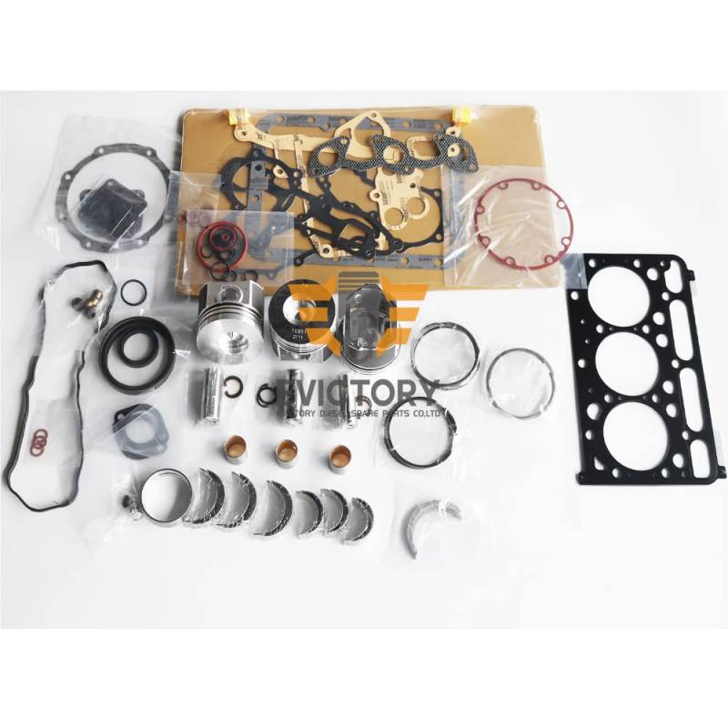 Für Kubota D1803 Überholungs-Umbau-Set, Übergröße, 0,50 mm Lager-Dichtung, Kolbenring-Set von evictory