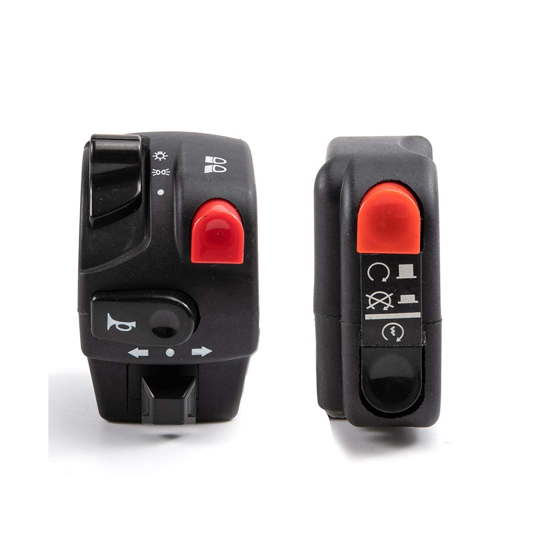 7/8 "22mm Motorradschalter Motorrad Hupenknopf Blinker Nebelscheinwerfer Licht Start Lenker Elektrischer Regler Schalter 7/8 "22mm Motorradschalter Motorrad Hupenknopf Blinker Nebelscheinwerfer Licht Start Lenker Elektrischer Regler Schalter von evomosa