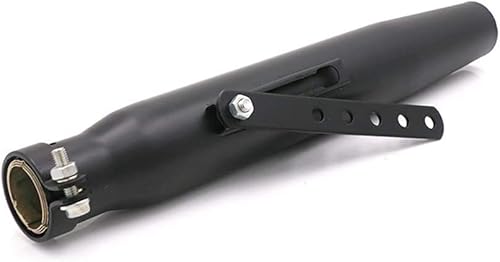 Motorrad Auspuff Universal Universal Slip On 1,5-2 "Einlass Auspuffanlage Motorrad Auspuffrohr Slip On für Dirt Bike Street Bike Scooter (Style B) von evomosa