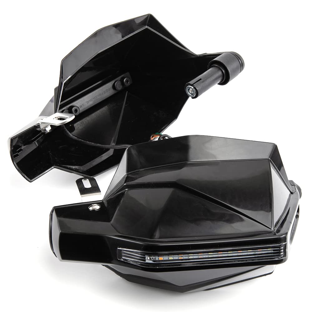 Motorrad Handschutz 7/8 22mm Griffschutzschild mit Signalleuchte für Motocross Scooter Winddichte Lenker Handschutzausrüstung Motorrad Handschutz 7/8 22mm Griffschutzschild mit Signalleuchte für Motocross Scooter Winddichte Lenker Handschutzausrüstung von evomosa