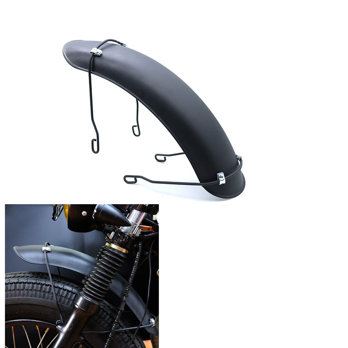 Motorrad Kotflügel Vorne Front Fender Motorrad Kurzer Kotflügel Abdeckungs Schutz Motorrad Short Front Mordguard Cover Guard Ersatz für CG125 Z1000 von evomosa