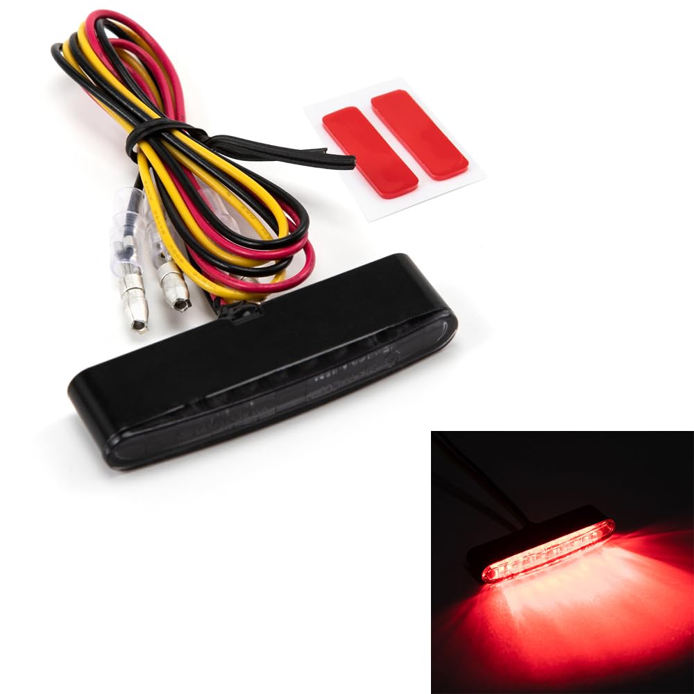 Motorrad Rücklicht LED Heckleuchten Bremslicht Stop Rote Lampe für Chopper Bobber Cafe Racer Motorrad Rücklicht LED Heckleuchten Bremslicht Stop Rote Lampe für Chopper Bobber Cafe Racer von evomosa