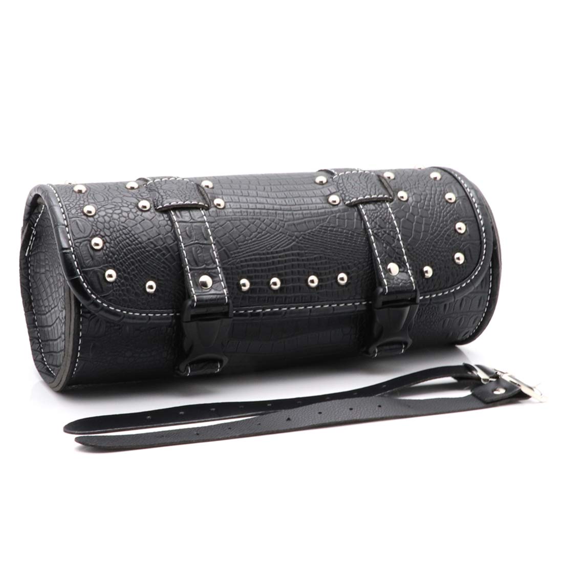 evomosa Motorrad Satteltasche Universal wasserdichte Werkzeugtasche Befestigungsgurt Runde Aufbewahrungstasche - Schwarz evomosa Motorrad Satteltasche Universal wasserdichte Werkzeugtasche Befestigungsgurt Runde Aufbewahrungstasche - Schwarz von evomosa