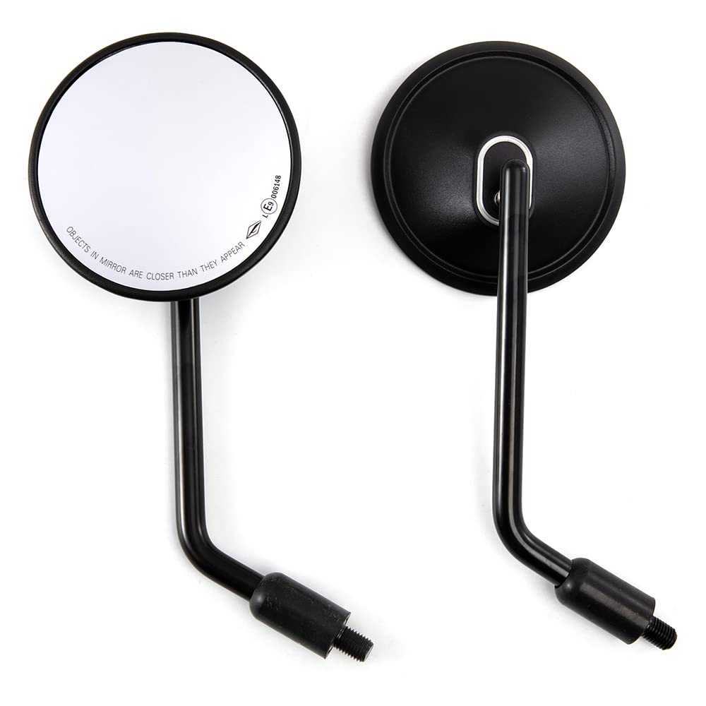 Motorrad Seitenspiegel Rund E9 CNC Rückspiegel 10mm Schrauben für Cafe Racer Bobber Chopper Motorrad Seitenspiegel Rund E9 CNC Rückspiegel 10mm Schrauben für Cafe Racer Bobber Chopper von evomosa