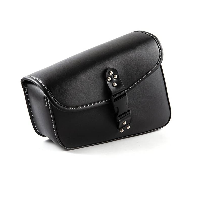 evomosa Motorrad Seitentasche Pu Leder Satteltaschen Schwarz Werkzeugtasche (Linke Seite) von evomosa