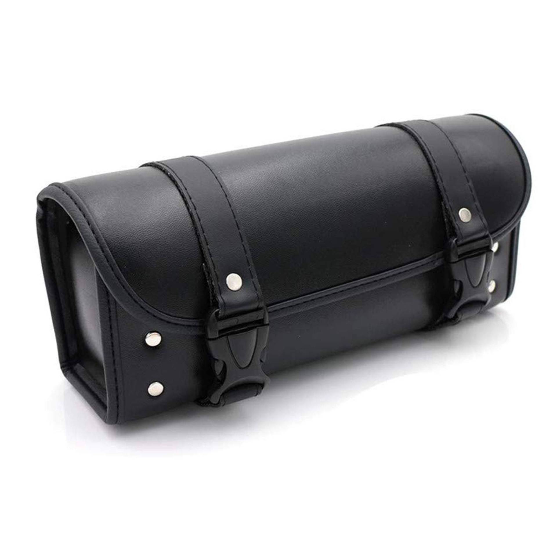 evomosa Motorrad Taschen, Motorräder PU Leder Werkzeugtasche Satteltasche für Sportster Softail Dyna Gabel Tasche Sissy Bar Lenkertasche - Schwarz evomosa Motorrad Taschen, Motorräder PU Leder Werkzeugtasche Satteltasche für Sportster Softail Dyna Gabel Tasche Sissy Bar Lenkertasche - Schwarz von evomosa
