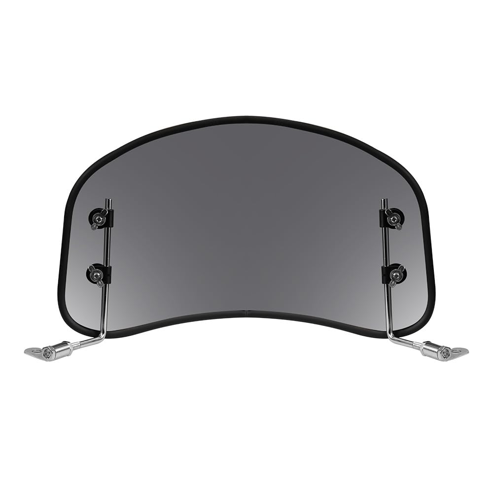 evomosa Scooter Windschutzscheibe Universal Windabweiser Windschutzscheibe Spoiler Luftabweiser Grau für 49CC 50CC 125CC Motorrad, Motoroller von evomosa