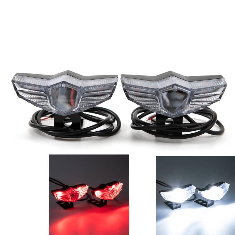 evomosa Motorrad Fahrlicht Zusatzscheinwerfer Weißes LED-Licht Nebelscheinwerfer für Motorrad UTV ATV Scooter von evomosa