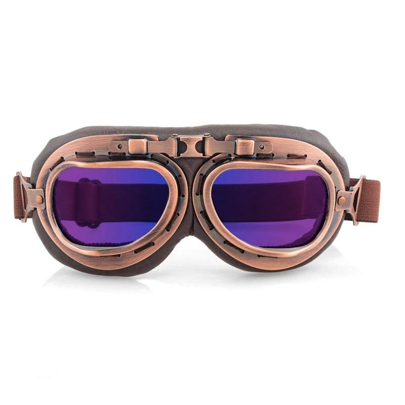 evomosa Motorradbrille Retro Windproof Dustproof Motorcycle Eyewear Protect Brille (L Color) von evomosa