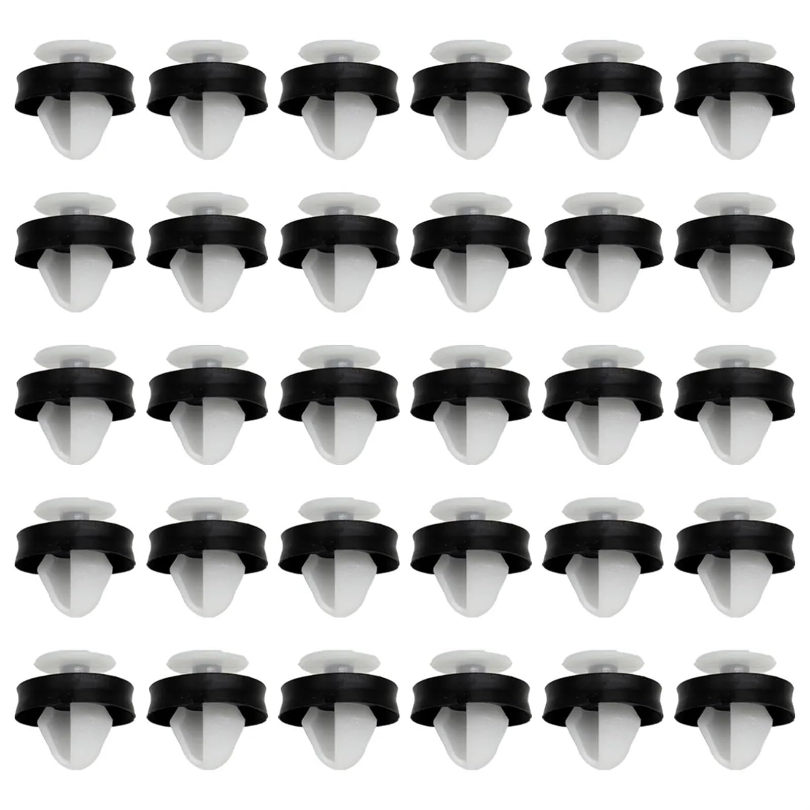 30/50 Stück Anti-Klapper-Clips for Türkartenverkleidung, kompatibel mit Peugeot 406 407 SW, Heckstoßstange, Heckklappe, Innenverkleidung, Unterbodenverkleidung (Color : 30Pcs) von eyob