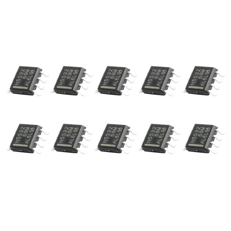 10 stücke NE5532DR SOP8 NE5532 SOP N5532 5532DR SOP-8 SMD IC,NE5532DR von ezqnirk