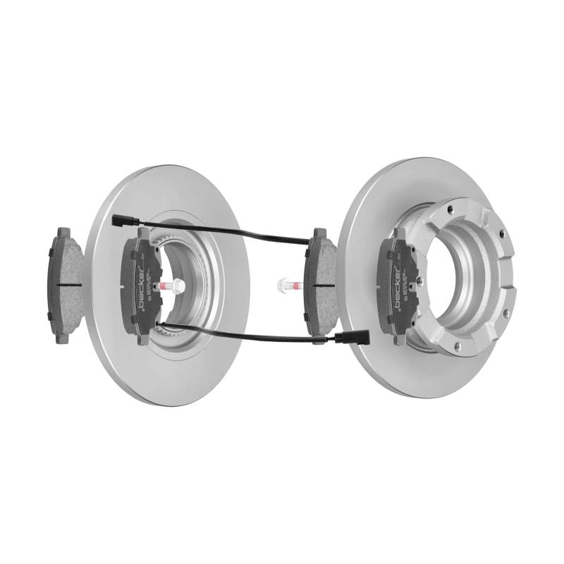 F.BECKER_LINE BREMSSCHEIBEN Ø280MM + BREMSBELÄGE HINTEN FÜR FORD TRANSIT von f.becker_line