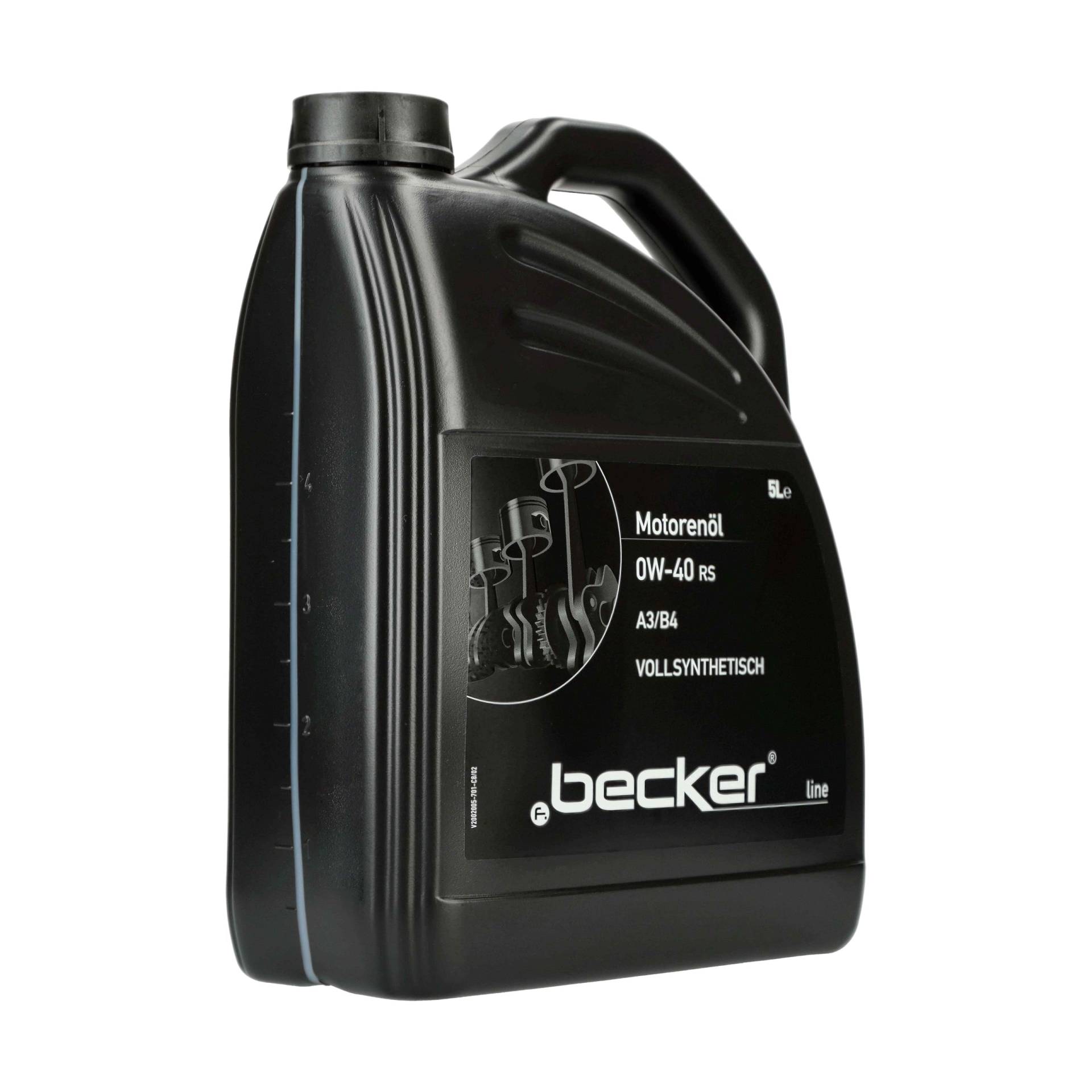 F.BECKER_LINE Motoröl HIGHTEC SYNTH RS SAE 0W-40 Vollsynthetiköl 5 L (80110011) von f.becker_line