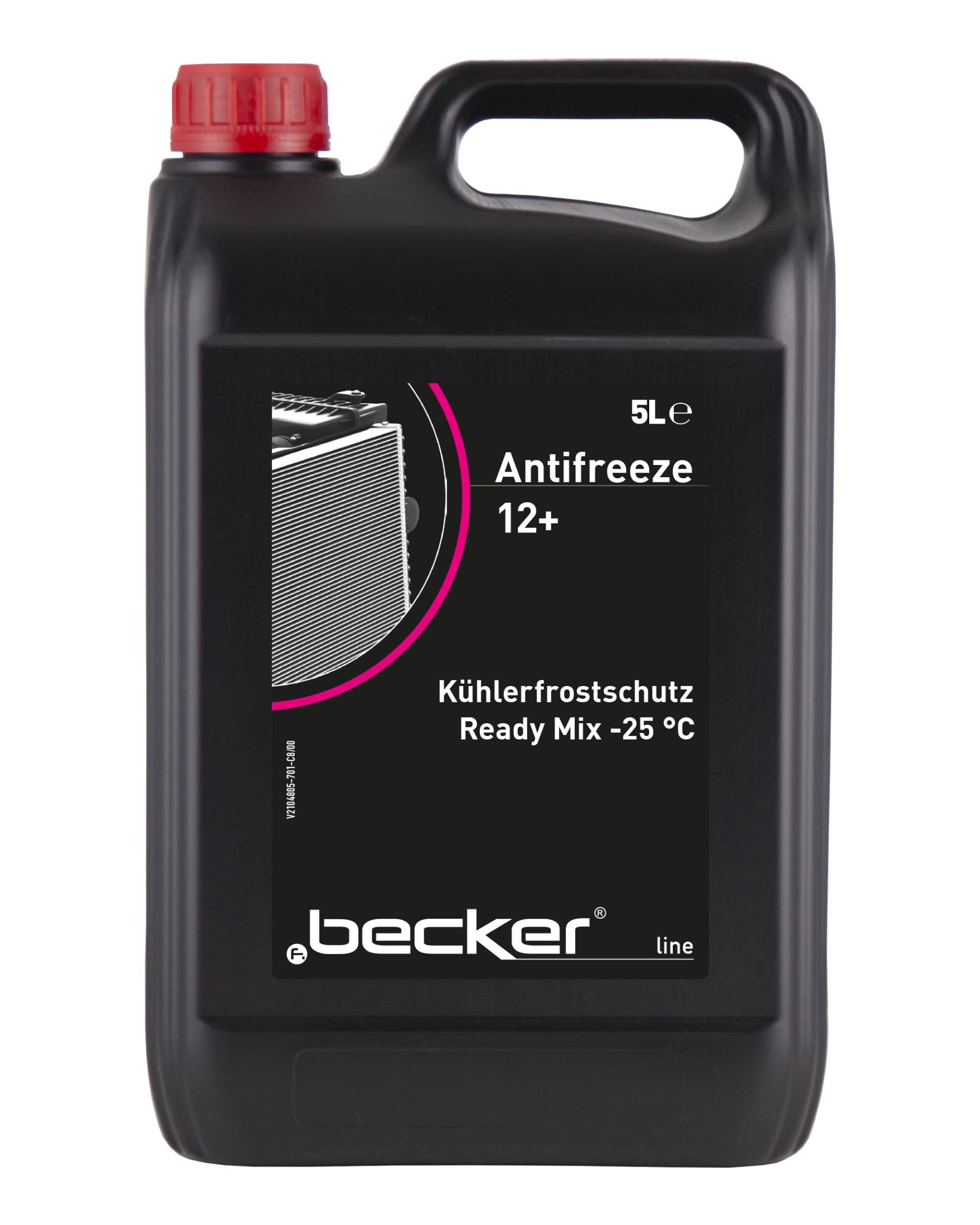 f.becker_line Antifreeze 12+ Kühlerfrostschutz Ready Mix - bis -25°C I 5 Liter - Frostschutz Kühlflüssigkeit Kühlerfrostschutzfertiggemisch I 5L von f.becker_line