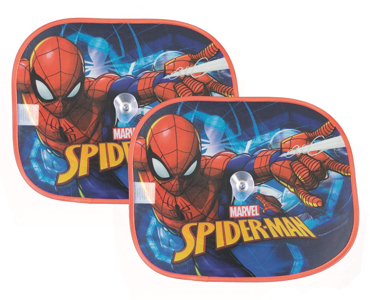 Sonnenschutz 2er Set Kinder Sonnenrollo Auto NEU Spiderman Paw Patrol My Little Pony PJ Masks (Spiderman) von familie24