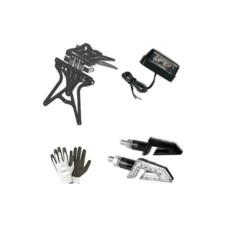 KOMPATIBEL MIT 1130 VRSCDX Night Rod Special KENNZEICHENHALTER, DOPPELTER KENNZEICHENHALTER-KIT MIT UNIVERSELLER Einstellung+1 Paar LED-Blinker+KENNZEICHENBELEUCHTUNG KOMPATIBEL MIT 1130 VRSCDX Night Rod Special KENNZEICHENHALTER, DOPPELTER KENNZEICHENHALTER-KIT MIT UNIVERSELLER Einstellung+1 Paar LED-Blinker+KENNZEICHENBELEUCHTUNG von farbrothersonline