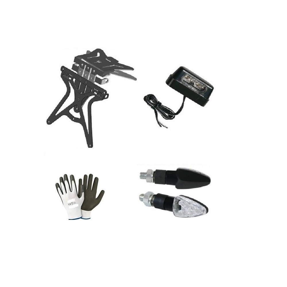 KOMPATIBEL MIT 1340 ELECTRA GLIDE CLASSIC - FLHTC KIT FÜR MOTORRAD VERSTELLBARER KENNZEICHENHALTER UNIVERSAL UNSPEZIFISCH + 1 PAAR LED BLINKER + Kennzeichenbeleuchtung ALLES ZUGELASSEN LAMPA KOMPATIBEL MIT 1340 ELECTRA GLIDE CLASSIC - FLHTC KIT FÜR MOTORRAD VERSTELLBARER KENNZEICHENHALTER UNIVERSAL UNSPEZIFISCH + 1 PAAR LED BLINKER + Kennzeichenbeleuchtung ALLES ZUGELASSEN LAMPA von farbrothersonline