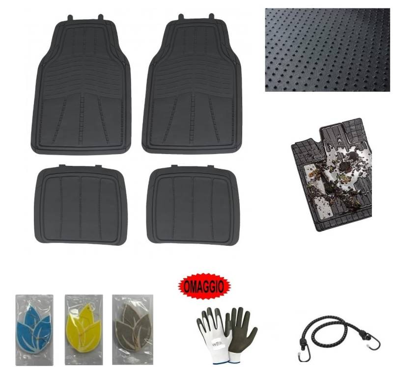 KOMPATIBEL MIT BMW 430i Gran Coupe Sport 4 AUTOMATTEN,PVC-Gummi,Gepunktete,rutschfeste Unterseite,STABIL AM Boden HAFTEND+UNBEWEGLICHE VORDERE FERSENSCHWELLE von farbrothersonline