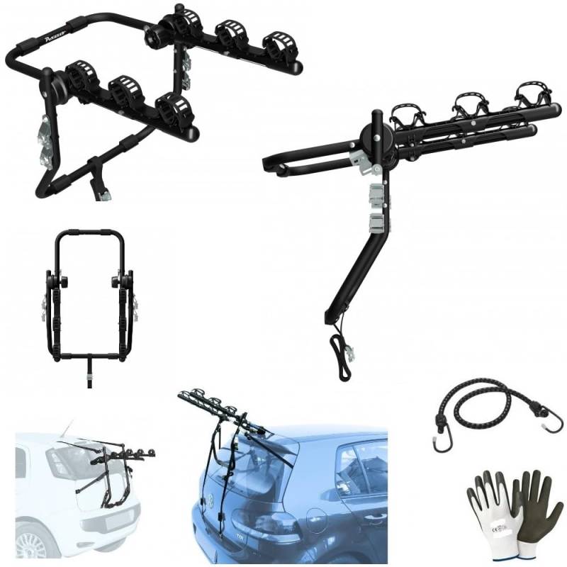 KOMPATIBEL MIT Citröen Berlingo 5p (97-08) HINTERE FAHRRADSTELLE FÜR Autos FÜR 3 FAHRRÄDER Stahl FAHRRADSTÄNDER von farbrothersonline