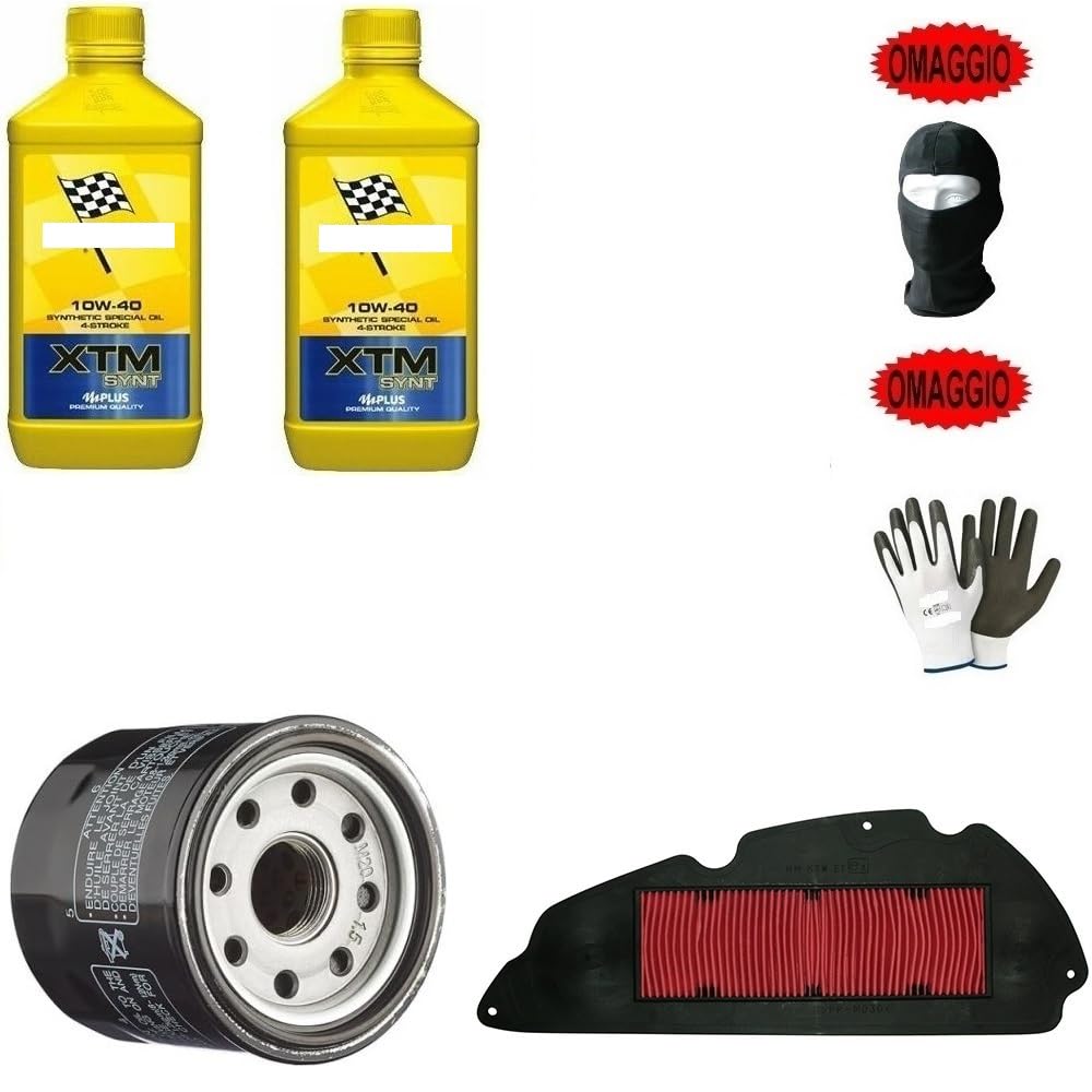 KOMPATIBEL MIT DERBI Predator O2 50 Kat Roller-Service-Set B-(ARDAHL) Synthetisches 2-Liter-ÖL 10W-40 XTM + FILTERWECHSEL, HOCHLEISTUNGS-MOTORÖL, KOMPLETTE SELBSTWARTUNG von farbrothersonline