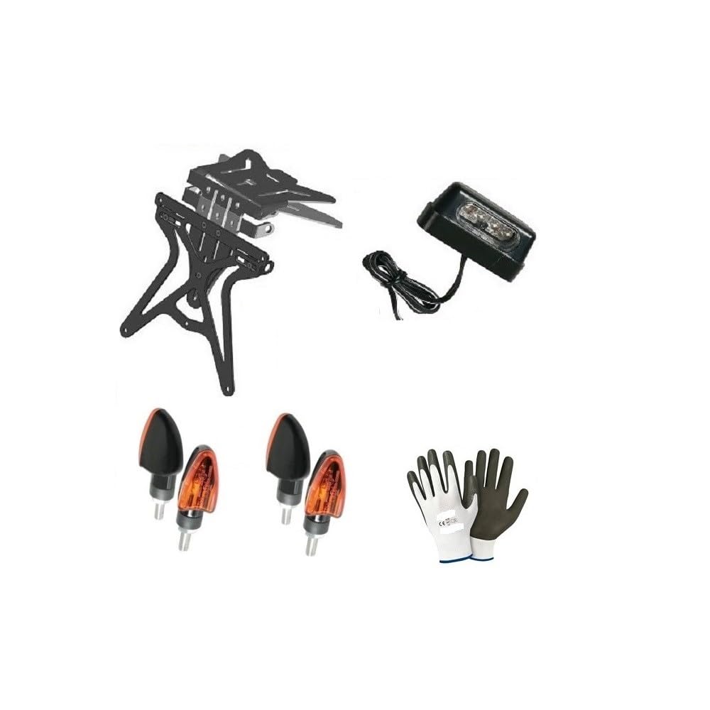 KOMPATIBEL MIT Ducati Monster 696 KENNZEICHENHALTER-STÜTZKIT DOPPELTE UNIVERSALVERSTELLUNG + 2 GLÜHBIRNENPFEILE + E13-KENNZEICHENLEUCHTE, EU-ZULASSUNG KOMPATIBEL MIT Ducati Monster 696 KENNZEICHENHALTER-STÜTZKIT DOPPELTE UNIVERSALVERSTELLUNG + 2 GLÜHBIRNENPFEILE + E13-KENNZEICHENLEUCHTE, EU-ZULASSUNG von farbrothersonline