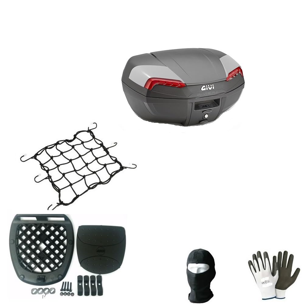 KOMPATIBEL MIT Honda XL 750 TRANSALP E46N Koffer-TOPCASE MIT ROTEN Reflektoren + MONTAGESATZ + Anti-VIBRATIONSMATTE + Platte FÜR Motorrad-Scooter-GEPÄCKTRÄGER 2 GROßE HELME KOMPATIBEL MIT Honda XL 750 TRANSALP E46N Koffer-TOPCASE MIT ROTEN Reflektoren + MONTAGESATZ + Anti-VIBRATIONSMATTE + Platte FÜR Motorrad-Scooter-GEPÄCKTRÄGER 2 GROßE HELME von farbrothersonline
