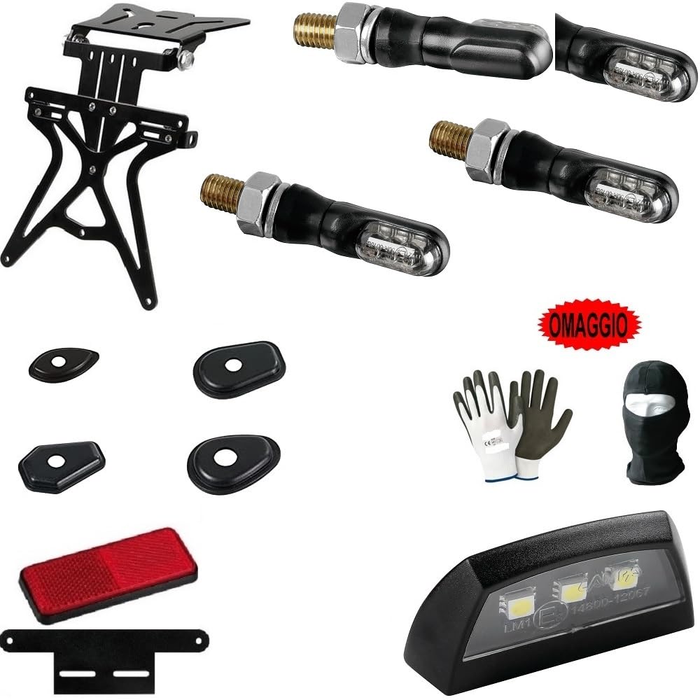 KOMPATIBEL MIT Husqvarna FE 250 KENNZEICHENHALTER-KIT, EINSTELLBAR IN HÖHE, BREITE, Neigung FÜR MOTORRÄDER+4 Blinker+KENNZEICHENBELEUCHTUNG+Reflektor+UNTERSTÜTZUNG KOMPATIBEL MIT Husqvarna FE 250 KENNZEICHENHALTER-KIT, EINSTELLBAR IN HÖHE, BREITE, Neigung FÜR MOTORRÄDER+4 Blinker+KENNZEICHENBELEUCHTUNG+Reflektor+UNTERSTÜTZUNG von farbrothersonline