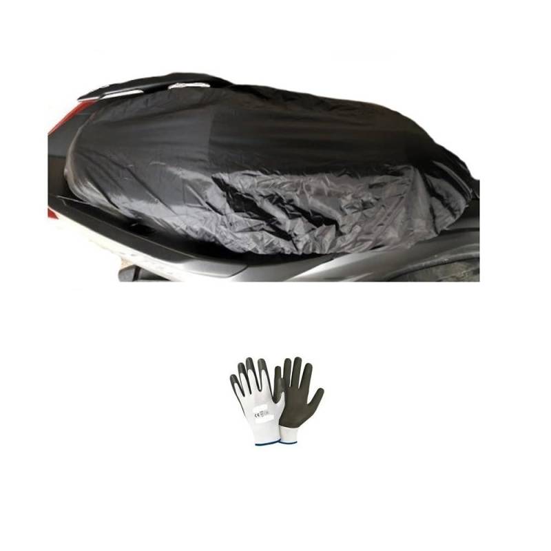 KOMPATIBEL MIT Piaggio MP3 500 i.e. Sport WASSERDICHTER SITZBEZUG IN Oxford-GRÖSSE. L-XL REGENABDECKUNG FÜR MOTORRADSATTEL Sattel Sattel Roller 120X75CM von farbrothersonline