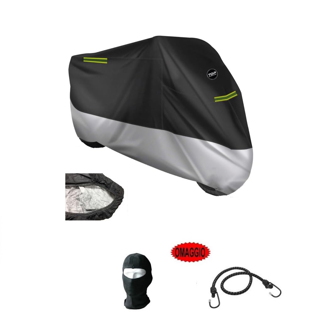 KOMPATIBEL MIT Suzuki VL 1500 Intruder wasserdichte HAGELFLEECE-MOTORRADPLANE FÜR Motorrad-Roller-WINDSCHUTZSCHEIBE UND TOPCASE SCHWARZ MIT Fluo Streifen Abdeckung 296X105X127CM KOMPATIBEL MIT Suzuki VL 1500 Intruder wasserdichte HAGELFLEECE-MOTORRADPLANE FÜR Motorrad-Roller-WINDSCHUTZSCHEIBE UND TOPCASE SCHWARZ MIT Fluo Streifen Abdeckung 296X105X127CM von farbrothersonline
