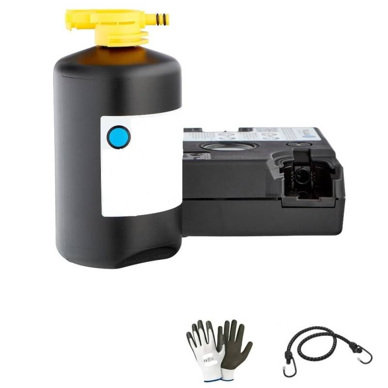 KOMPATIBEL MIT Tesla Model S AUTOMATISCHES Reifen-Reparatur-Set MIT Kompressor UND Dunlop TECH-DICHTUNGSFLÜSSIGKEIT 620 ML FÜR PKW-RÄDER Reifen SUV LKW LKW Van Camper 4X4 von farbrothersonline
