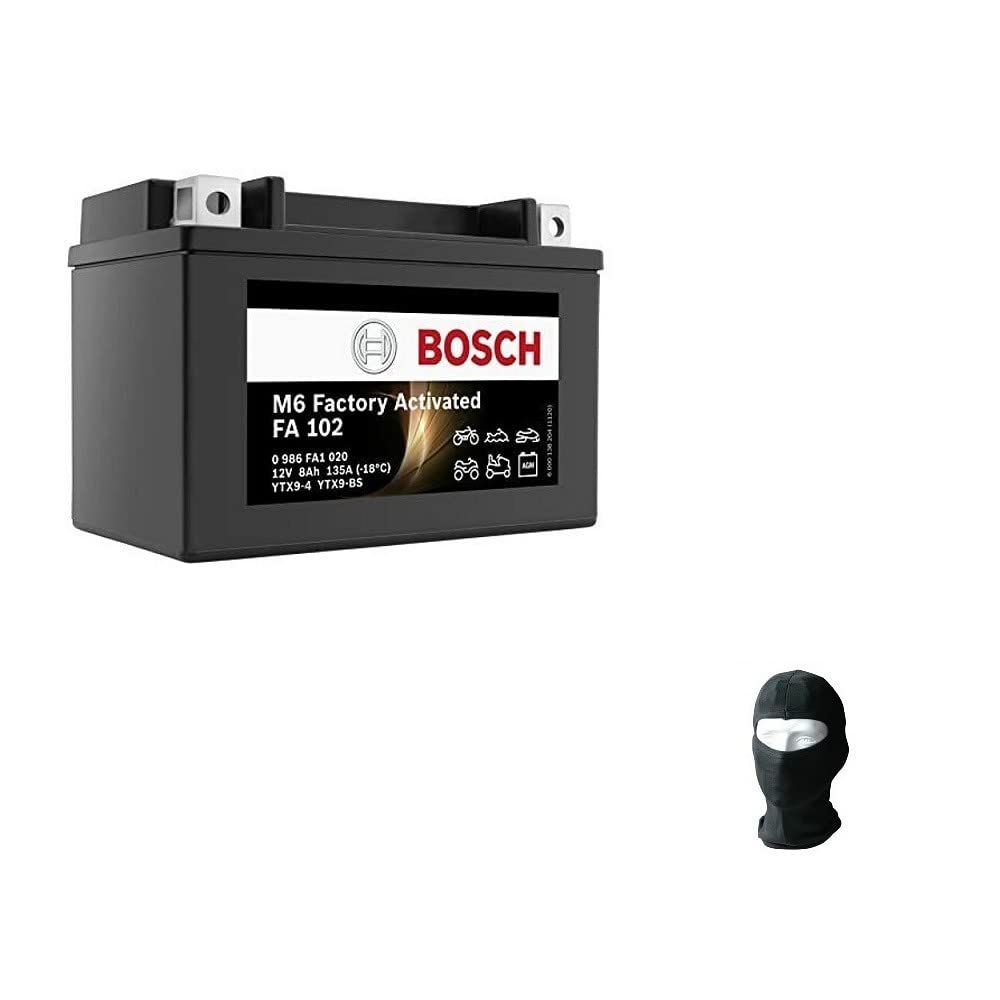 Kompatibel mit Benelli TRK 502X ABS E4/E5 500 ab Baujahr 2018 bis 2022 Batterie YTX9-BS Bosch in Gel-SLA bereit zur Montage geladen - aktiviert 12V 152x87x135mm Batterien ohne Wartung von farbrothersonline