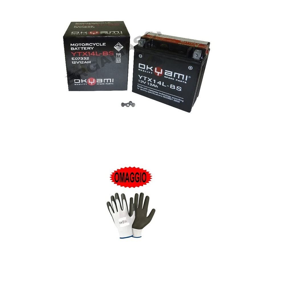 Kompatibel mit Harley Davidson XL N Sportster Iron-883 2010-2013 Batterie bereits gebrauchsfertig OkYAMI YTX14L-BS versiegelt in Fabrik 12 Ah Batterien 12 Volt Kompatibel mit Harley Davidson XL N Sportster Iron-883 2010-2013 Batterie bereits gebrauchsfertig OkYAMI YTX14L-BS versiegelt in Fabrik 12 Ah Batterien 12 Volt von farbrothersonline