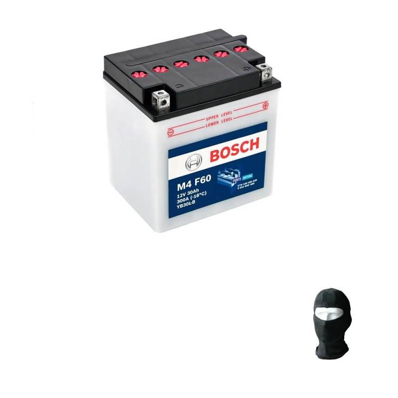 farbrothersonline KOMPATIBEL MIT BOMBARDIER GTX 4-Tec 1500 2003 Bosch YB30CL-B M4F600 KOMPLETTE Batterie ZUR Montage YUASA YB30CL-B 12V/30AH Acc 300 SPEZIFIKATION 168X132X176MM von farbrothersonline