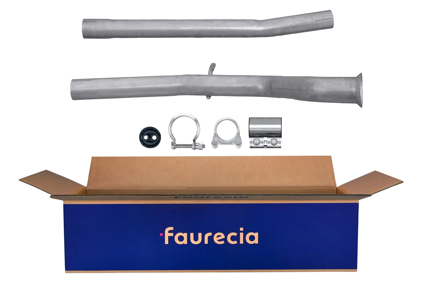 HELLA 8LA 366 007-321 Reparaturrohr, Katalysator - Easy2Fit Kit - zweiteilig - Set mit Anbauteilen von Hella