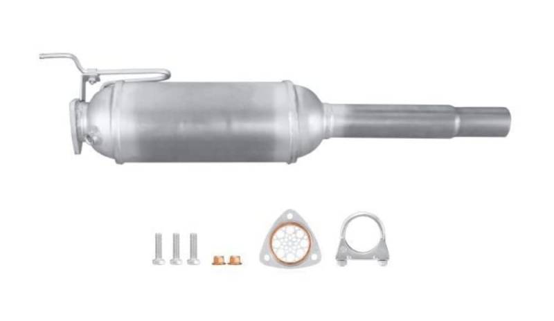 HELLA 8LH 366 080-411 Dieselpartikelfilter - Easy2Fit Kit - Euro 4 - einteilig - Set mit Anbauteilen - Siliziumcarbid (für Kurz- und Langstreckenverkehr) von Hella