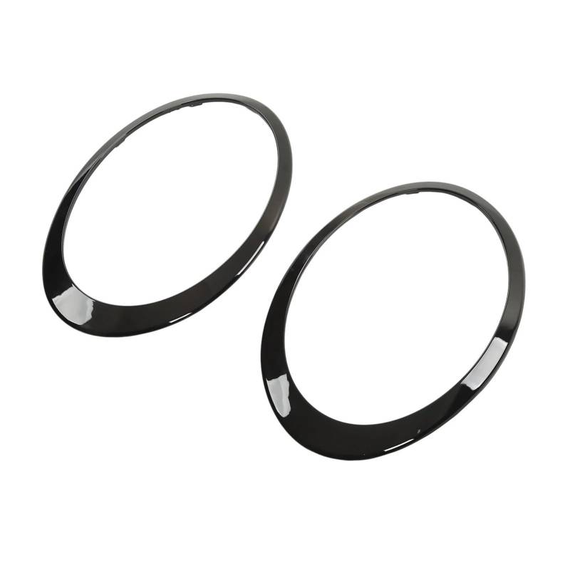 Auto Scheinwerfer Shell 2 Stück glänzend schwarze Scheinwerfer-Surround-Abdeckung Zierleisten Scheinwerfer-Lünette für für Clubman F54 für Cooper S JCW 2015–2021 2022 von faxiulan