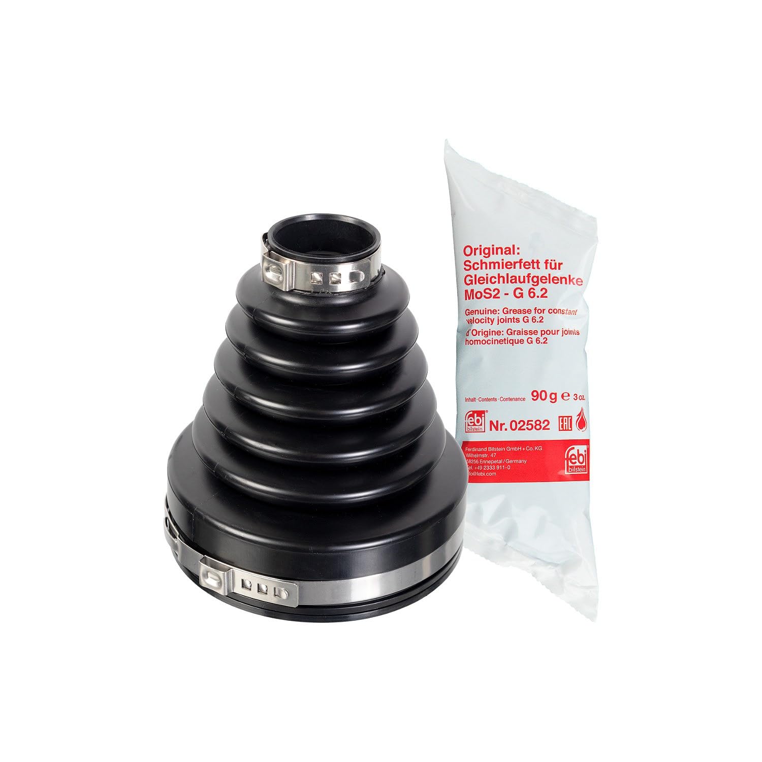 FEBI BILSTEIN Faltenbalgsatz Antriebswelle 180198 getriebeseitig, vorne 107mm FEBI BILSTEIN Faltenbalgsatz Antriebswelle 180198 getriebeseitig, vorne 107mm von febi bilstein