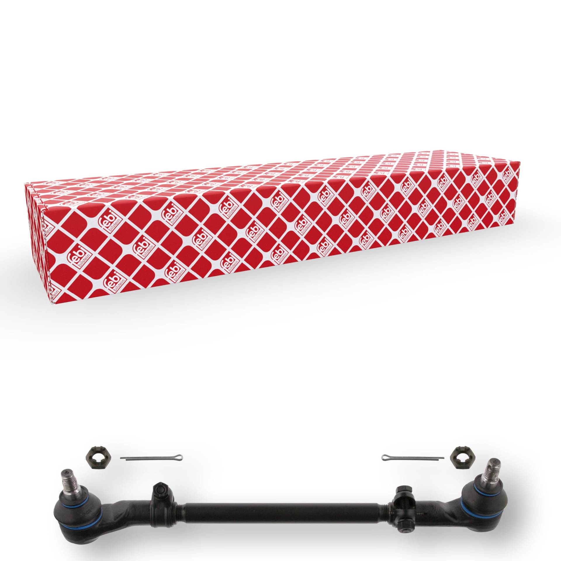 febi bilstein 02289 Spurstange mit Kronenmuttern und Splinten , 1 Stück von febi bilstein