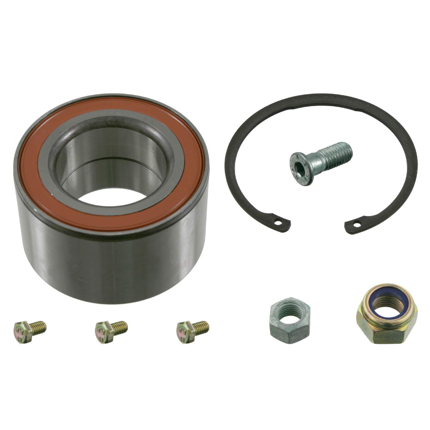 febi bilstein 05848 Radlagersatz mit Befestigungsschrauben, Muttern und Sicherungsring , 1 Stück febi bilstein 05848 Radlagersatz mit Befestigungsschrauben, Muttern und Sicherungsring , 1 Stück von febi bilstein