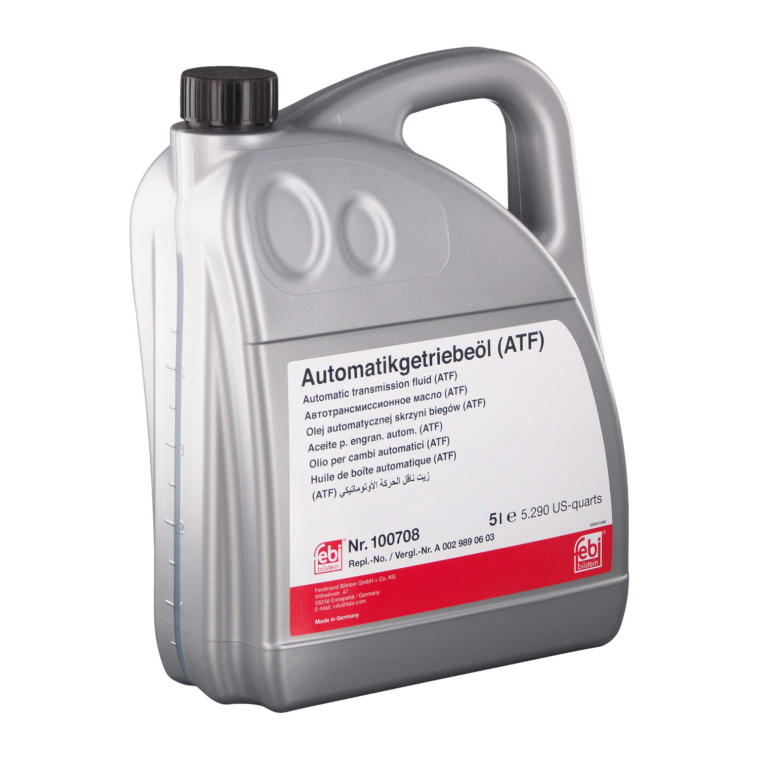 febi bilstein 100708 Automatikgetriebeöl (ATF) , 5 Liter von febi bilstein