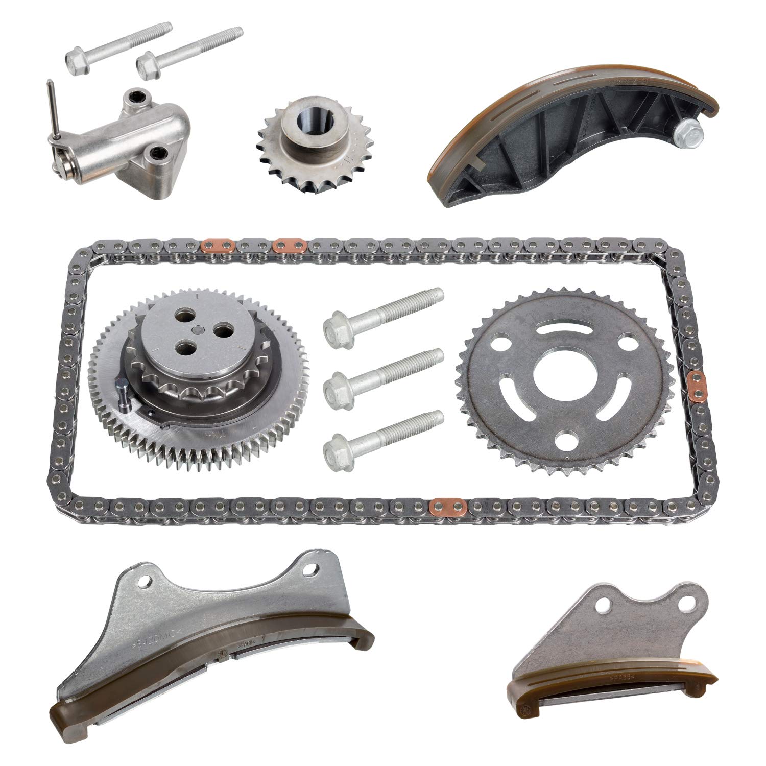 febi bilstein 108993 Steuerkettensatz für Nockenwelle, mit Gleitschienen und Kettenspanner, 1 Stück febi bilstein 108993 Steuerkettensatz für Nockenwelle, mit Gleitschienen und Kettenspanner, 1 Stück von febi bilstein
