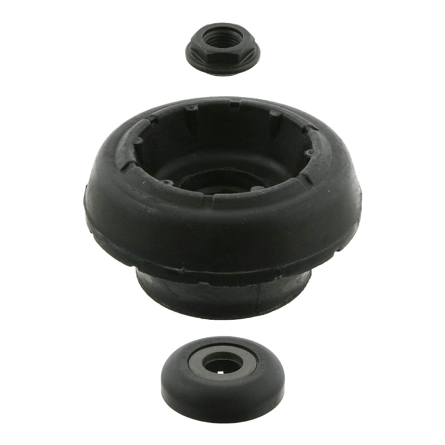 febi bilstein 14116 Federbeinstützlagersatz mit Anbaumaterial , 1 Stück, Schwarz von febi bilstein