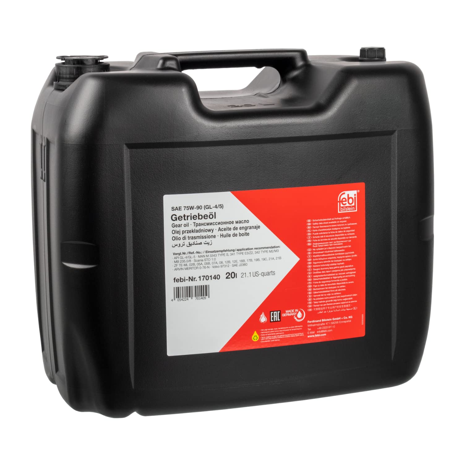febi bilstein 170140 Getriebeöl SAE 75W-90 (GL-4/5), 20 Liter febi bilstein 170140 Getriebeöl SAE 75W-90 (GL-4/5), 20 Liter von febi bilstein