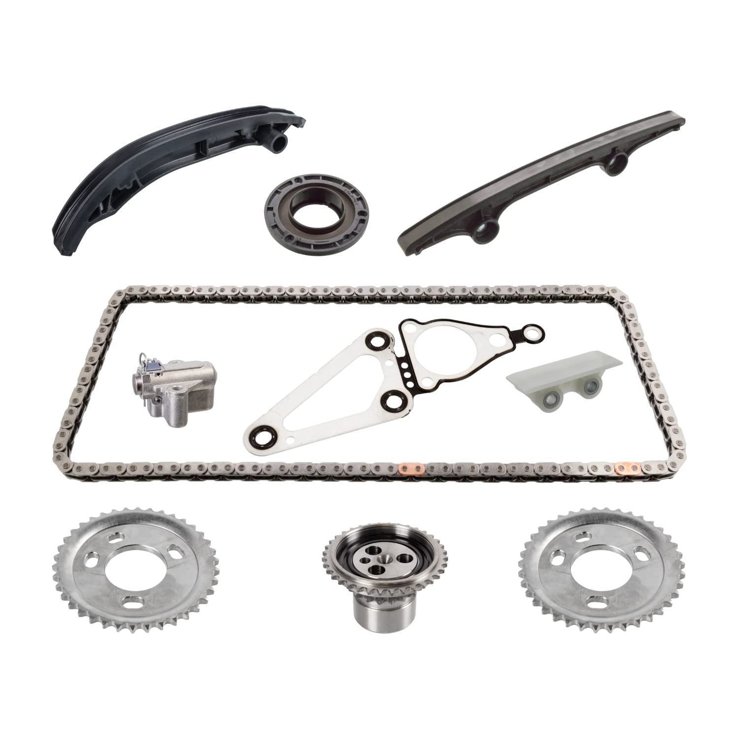 febi bilstein 172447 Steuerkettensatz für Nockenwelle, mit Gleitschienen und Kettenspanner, 1 Stück febi bilstein 172447 Steuerkettensatz für Nockenwelle, mit Gleitschienen und Kettenspanner, 1 Stück von febi bilstein