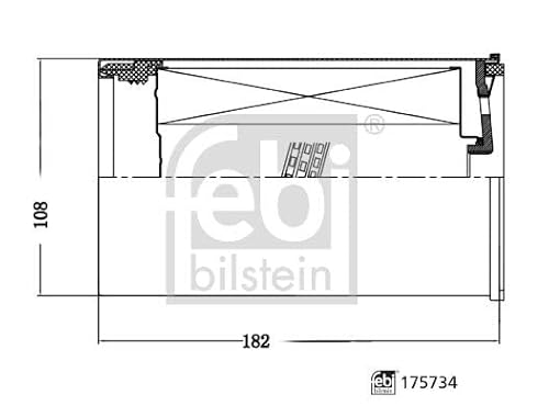 febi bilstein 175734 Kraftstofffilter mit Dichtring, 1 Stück febi bilstein 175734 Kraftstofffilter mit Dichtring, 1 Stück von febi bilstein
